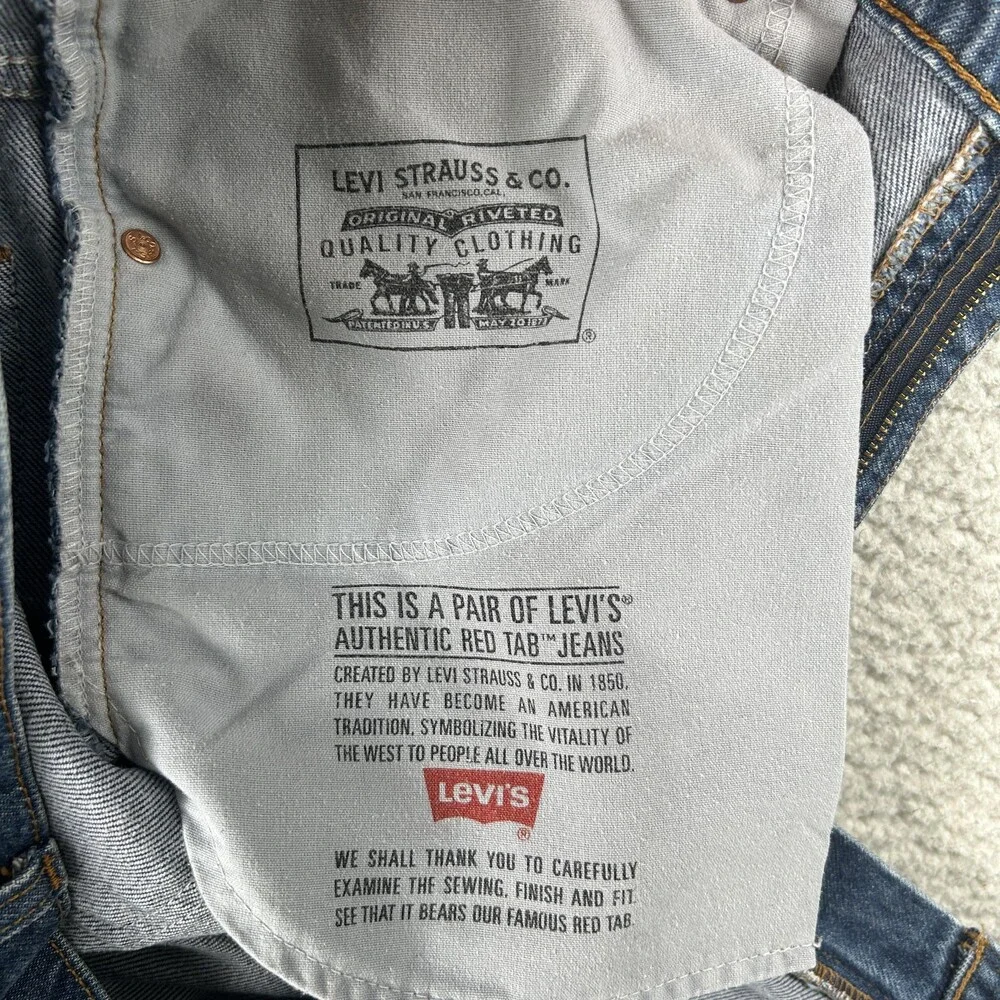 Vintage Levis 517 Jeans Mens 40x27 Medium Wash Denim Bootcut Zip 90s Hemmed